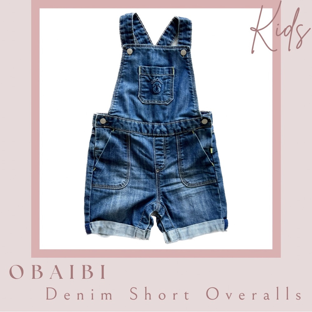Obaibi Denim Short Overalls